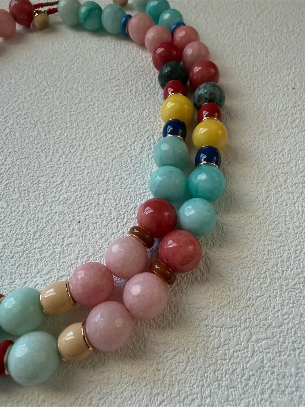 NWOT Roxanne Assoulin Multicolor Beaded Necklaces duo